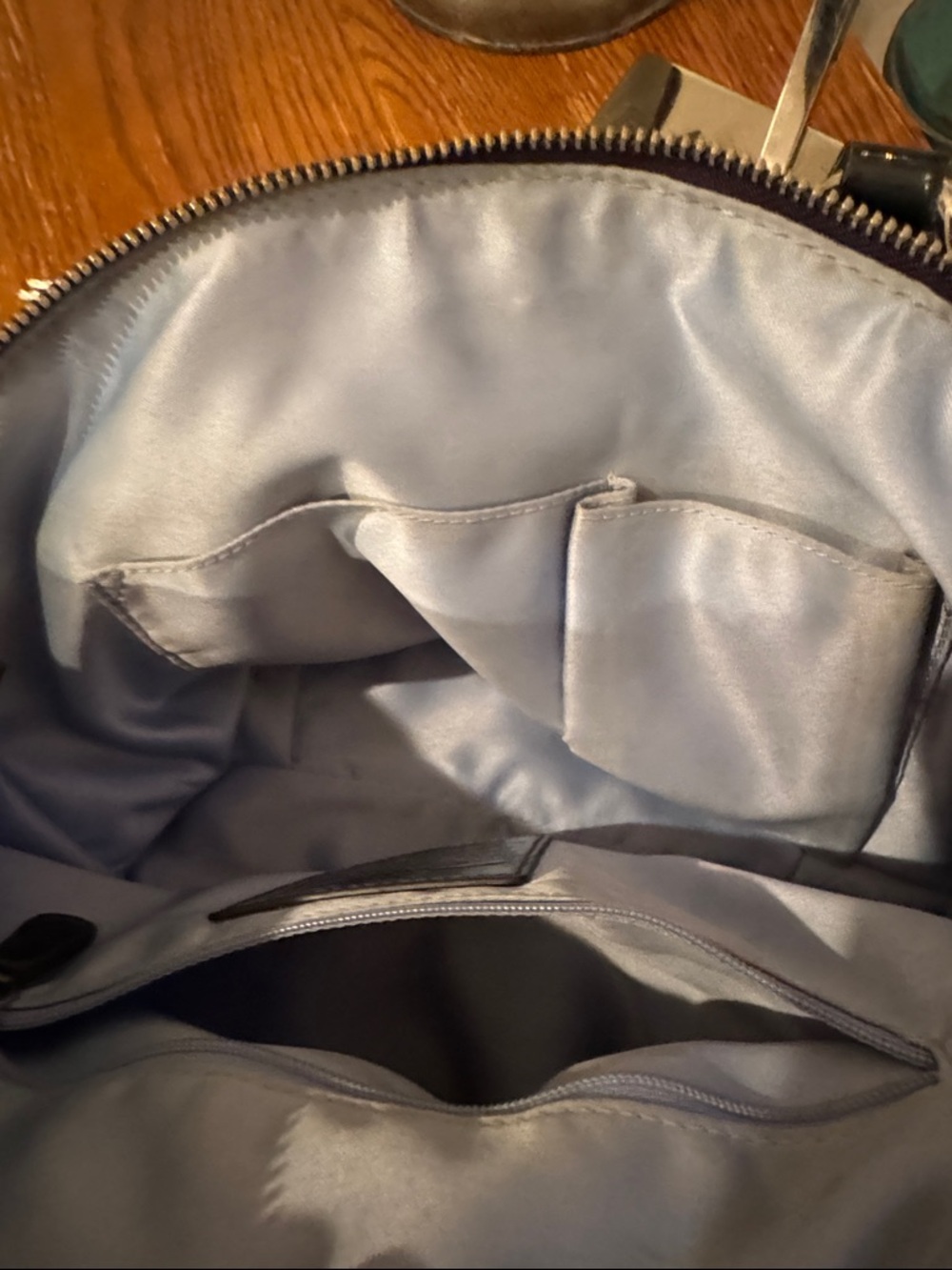 Coach Dark Blue Patent Leather Satchel with matching Wallet & Checkbook EUC - Picture 16 of 16